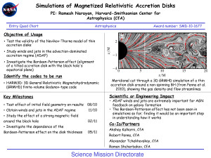 of magnetized relativistic accretion disks accretion disks accretion ...