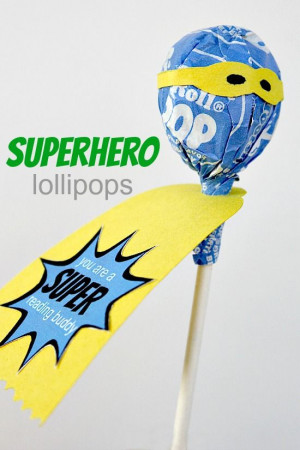 Kids Will Love These Superhero Lollipops! Simply Decorate A #tootsie ...