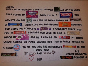 Valentines day candy card . A super fun, easy, and creative way to ...