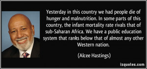 ... sub-Saharan Africa. We have a public education system that ranks below