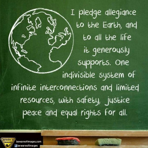 pledge allegiance to earth