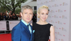 Martin Freeman and Amanda Abbington