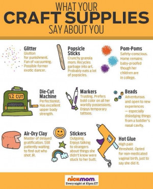What craft supplies say about you