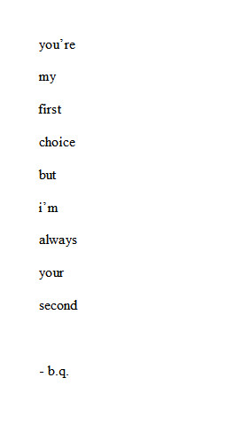 nobody's first choice