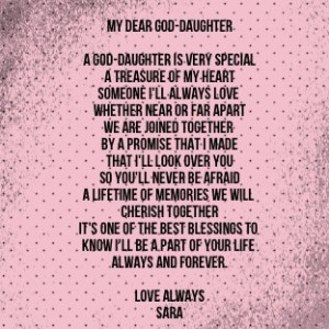 For My Goddaughter