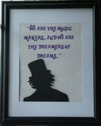 Willy Wonka Inspired Silhouette and Quote Picture by lilu1012