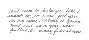 Slow dancing in a burning room