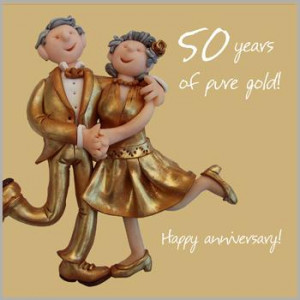 Anniversary Milestones ⁄ 50 Years Of Pure Gold! Happy Anniversary ...