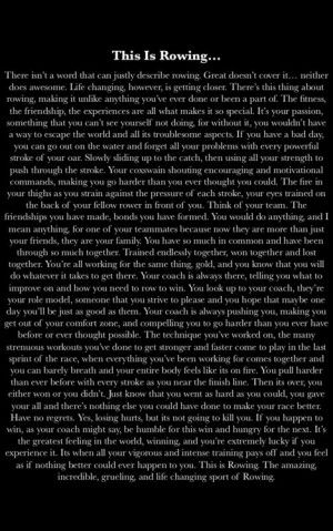 This is rowing... #rowing