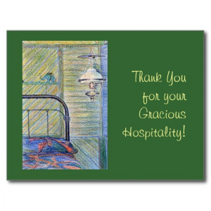 Thank You for Your Hospitality Messages
