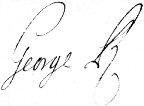 Signature of King George II