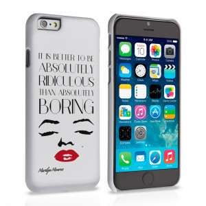 ... / iPhone 6 Cases / Caseflex iPhone 6 Marilyn Monroe Face Quote Case