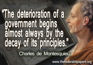 Charles de Montesquieu, Deterioration of Government