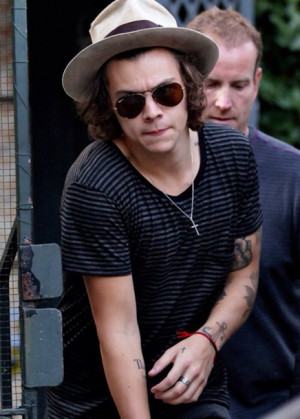 sunglasses hot t-shirt quote on it tattoo harry styles one direction ...