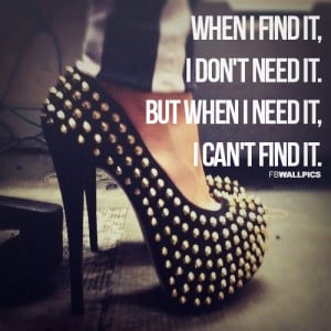 Lost Shoes Girly Quote Picture