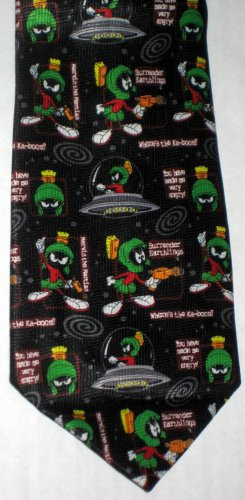Looney Tunes Mania Necktie Lot of 7 Neck Tie Tweety Taz Marvin Martian ...