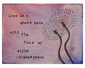 Watercolor Painting Fine Art Reproduction Print - Shakespeare Quote ...