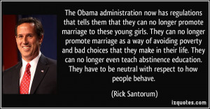 can no longer promote marriage as a way of avoiding poverty and bad ...