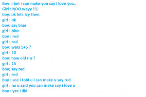 Love Conversations Between Boy and Girl