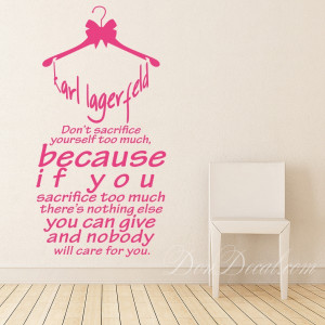 Home > Living Room > Fashion Icon Quote Wall Art Sticker Decal