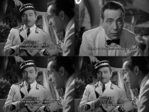 salesonfilm:Top 10 Casablanca quotes: #4