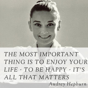 Happy Birthday Audrey Hepburn...