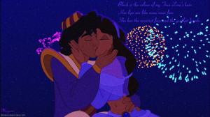 Disney Princess Black Is The Colour- Aladdin and Jasmine