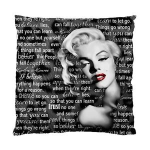 Details about MARILYN MONROE Quote I BELIEVE Leopard Cheetah Throw ...