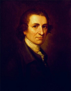Thomas Paine, painting by Matthew Pratt in 1785-95