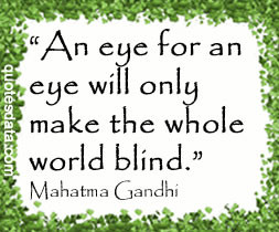 Social justice cannot be attained by violence. Violence kills what it ...