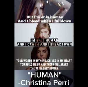 Christina Perri new song Human, lyrics