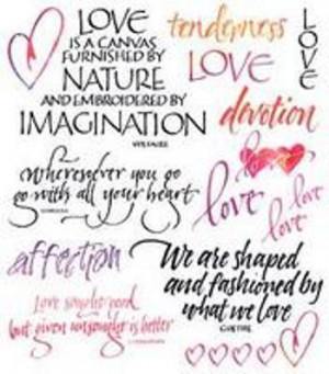 Love Nature Imagination ~ Being In Love Quote