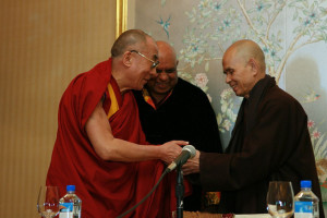 Dalai Lama with Thich Nhat Hanh | photo © all rights reserved ...