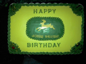 Home Birthday John Deere Cake