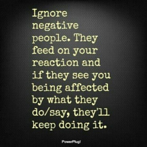 ... people should work harder and focus on their own lives and stop being