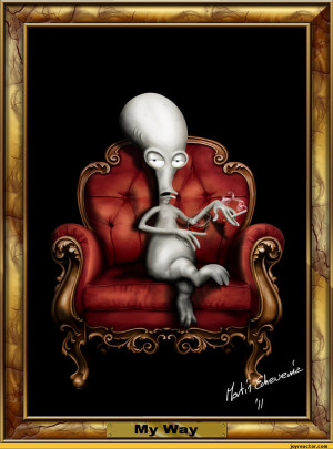 My way / american dad :: roger :: throne :: art (beautiful pictures)