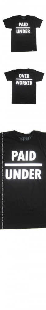 Random Objects Underpaid and Overworked Tee (BLACK)