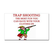 trap shooting joke Sticker (Rectangle) for
