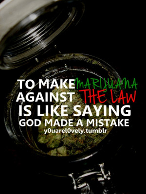 Making Marijuana Against The Law Is Dumb