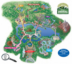 Disney Animal Kingdom Map 2014