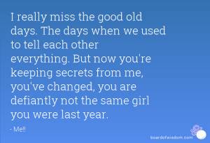 Quotes About Not Keeping Secrets