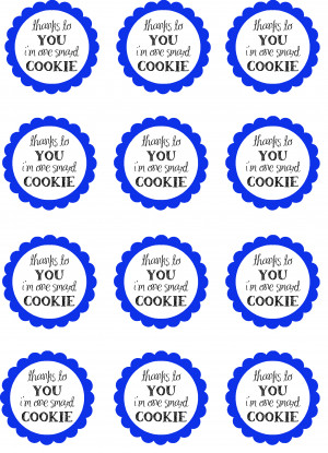 ... your blue “thanks to you i’m one smart cookie” printable HERE