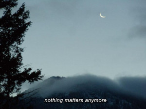 Nothing matters