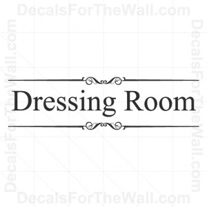 about Dressing Room Girl Closet Wall Decal Vinyl Art Sticker Quote ...