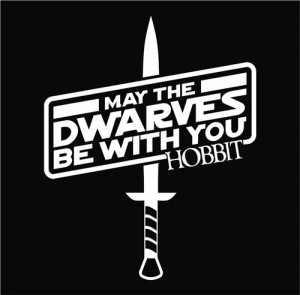 May the Dwarves be With You Star Wars Lord of the Rings Vinyl Die Cut ...
