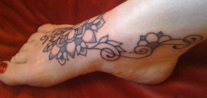flower foot tattoo pain Ideas for Life Quote Tattoos