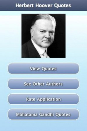 View bigger - Herbert Hoover Quotes for Android screenshot