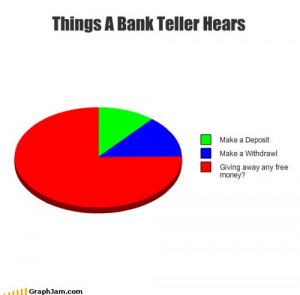 Things A Bank Teller (Or as I Just A Teller no bank lol) Hears