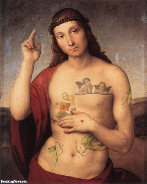 Raphael Painting with Tattoos