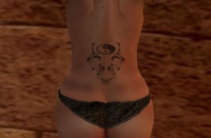 yin yang back tattoo
